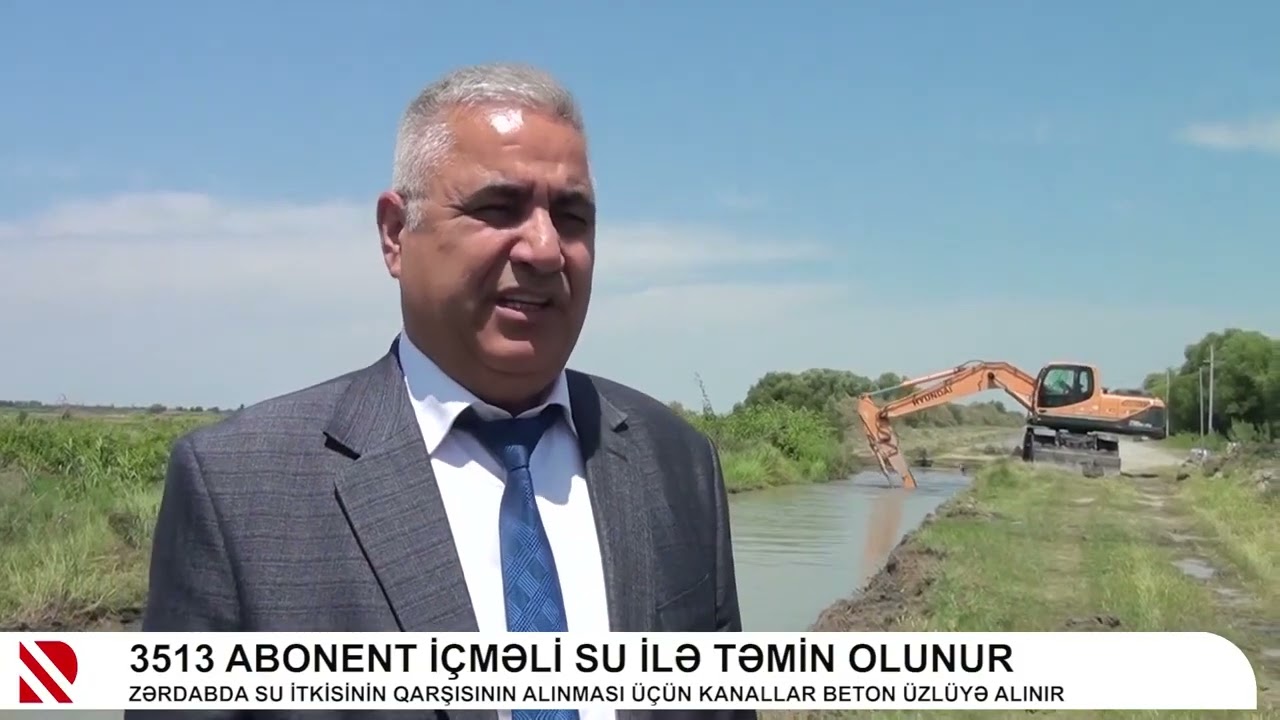 Zərdabda 3513 abonent içməli su ilə təmin olunur - Real TV 13.06.2025