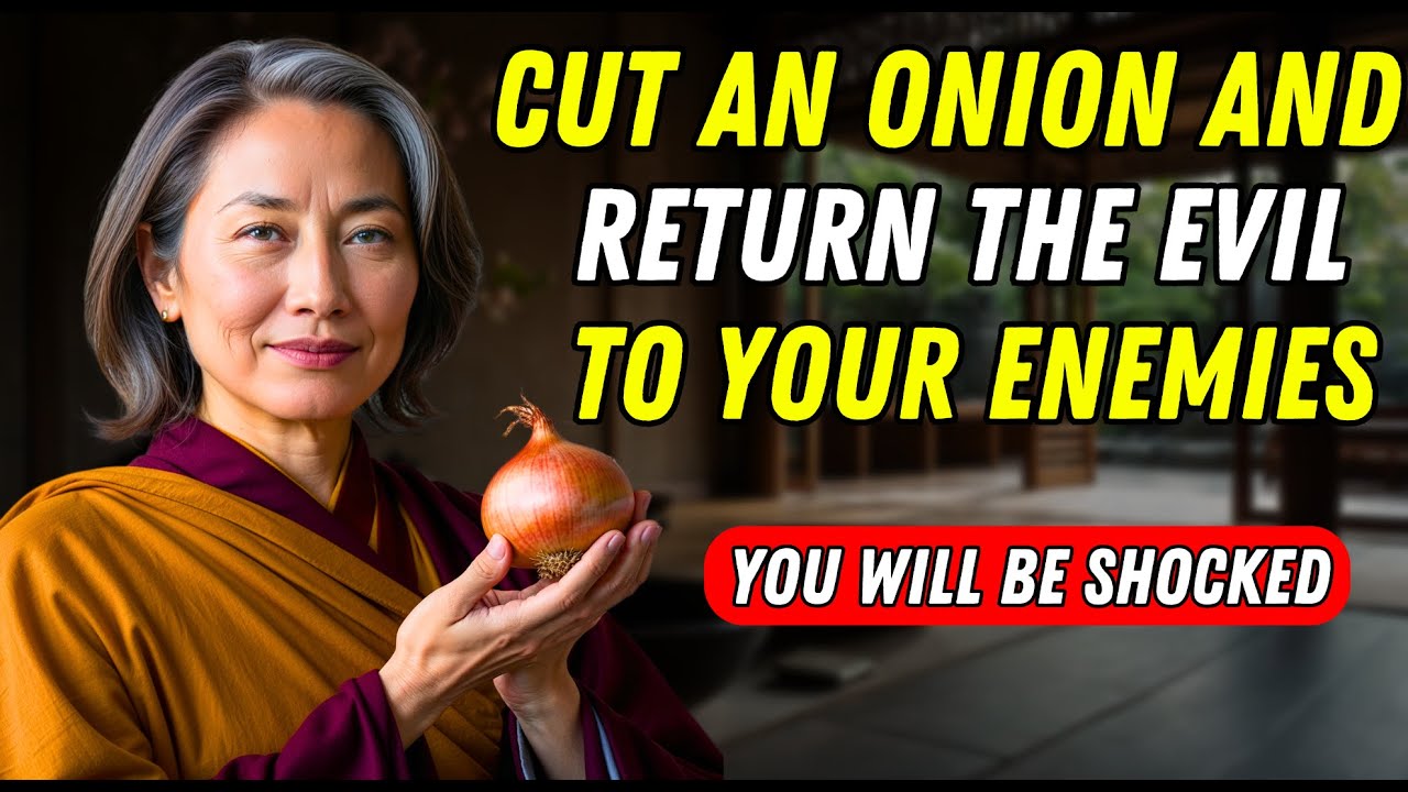 YOU'LL BE SURPRISED! CUT an ONION and RETURN the EVIL to your ENEMIES | Buddhist Teachings