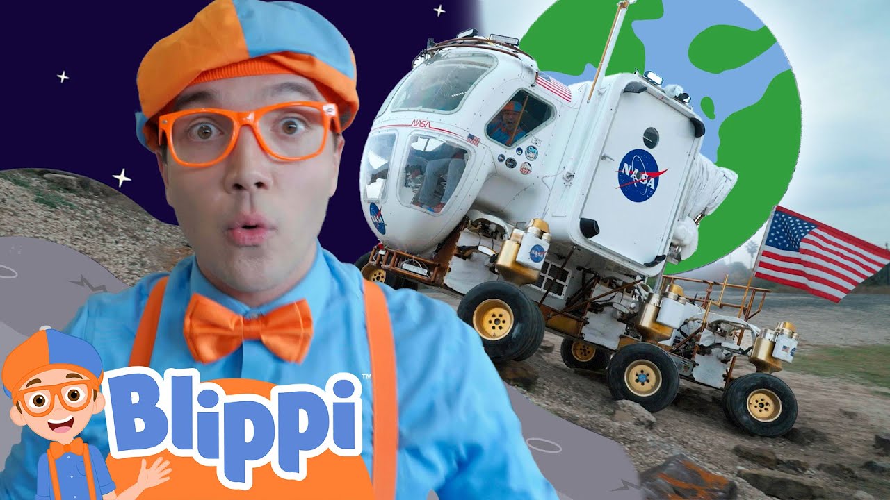 Blippi Learns About Space Vehicles! 🚀 | Space Exploration for Kids | Educational Videos