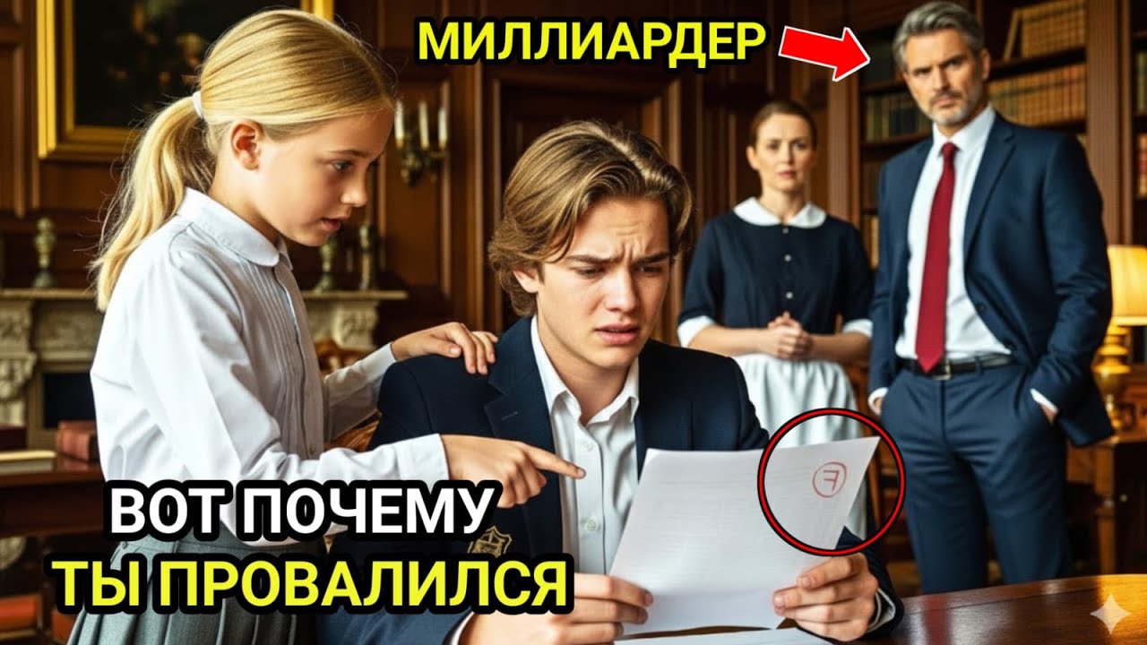 Сын миллиардера проваливал все экзамены — пока дочь уборщицы не раскрыла ему один секрет