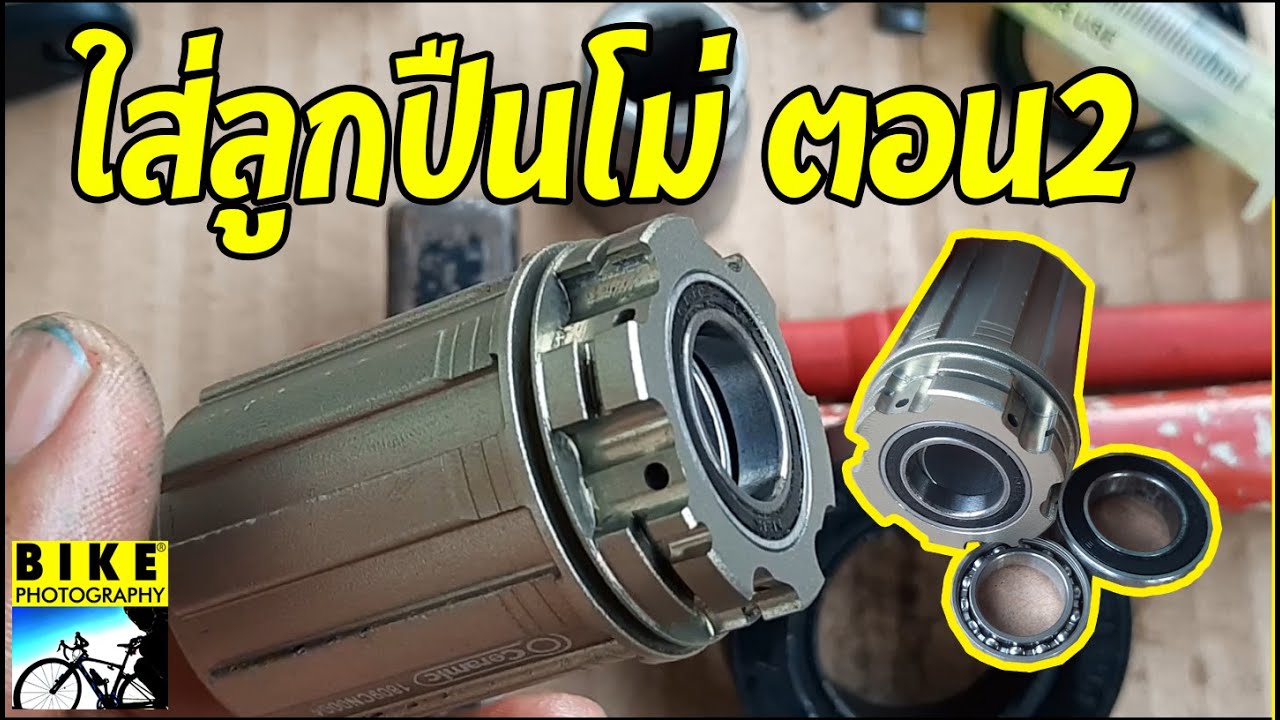 วิธีใส่ลูกปืนโม่จักรยาน เทคนิคการตอกลูกปืนโม่ด้วยบล๊อก 20mm. How To Service Free Hub Road Bike EP2