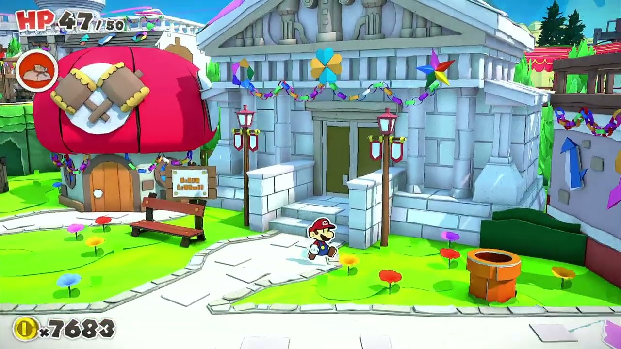 I play Paper Mario and the Origami king