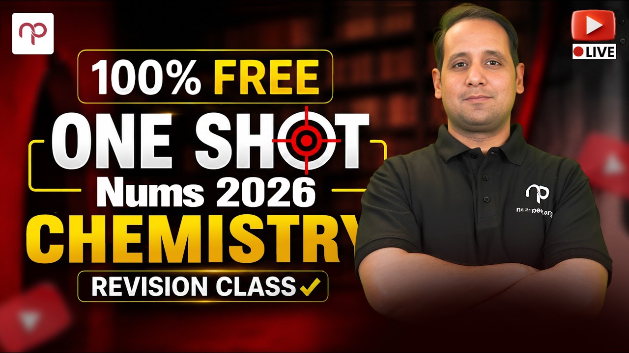 Complete NUMS 2026 Chemistry in ONE SHOT | 100% Free Revision Class & High-Yield MCQs