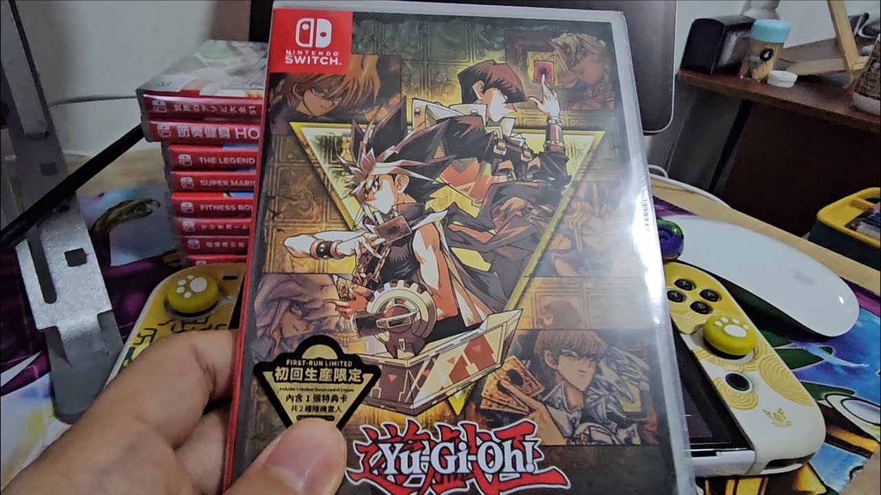 switch yugioh early days collection， 游戏王早期经典游戏合集开箱， 求圣夜龙金碎