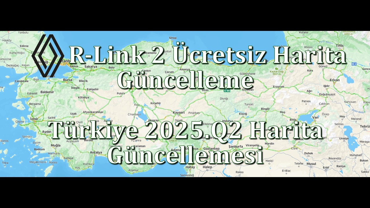 🧭Renault R-Link 2 Ücretsiz Harita Güncelleme! (Türkiye 2025.Q2)🗺️
