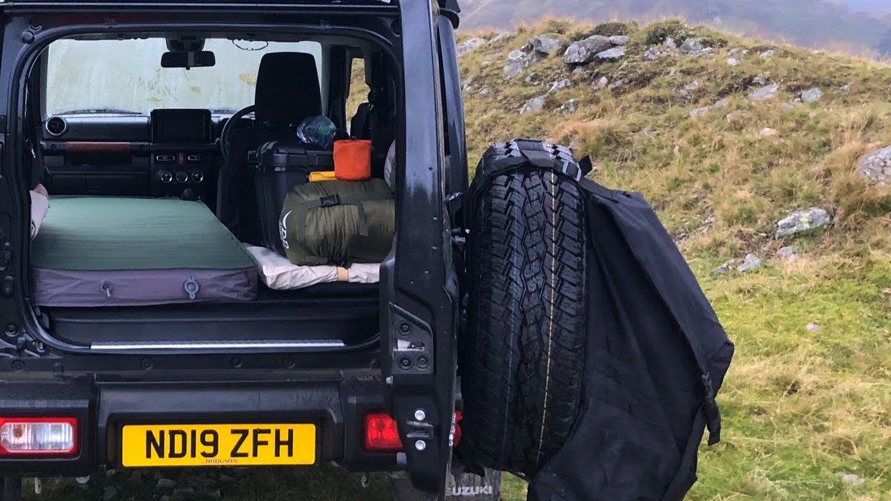 Sleeping in a Suzuki Jimny - 1 Person Budget Camper Setup