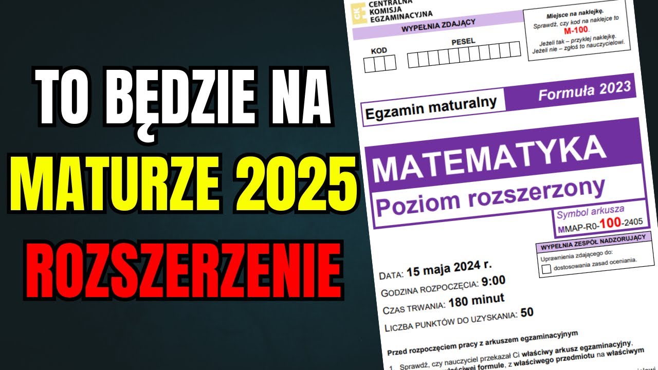 Pewniaki na maturę rozszerzoną 2026 z matmy
