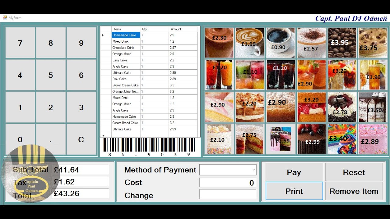 How to Create a Powerful Point of Sale Application in Visual C++. Part  1 of 2
