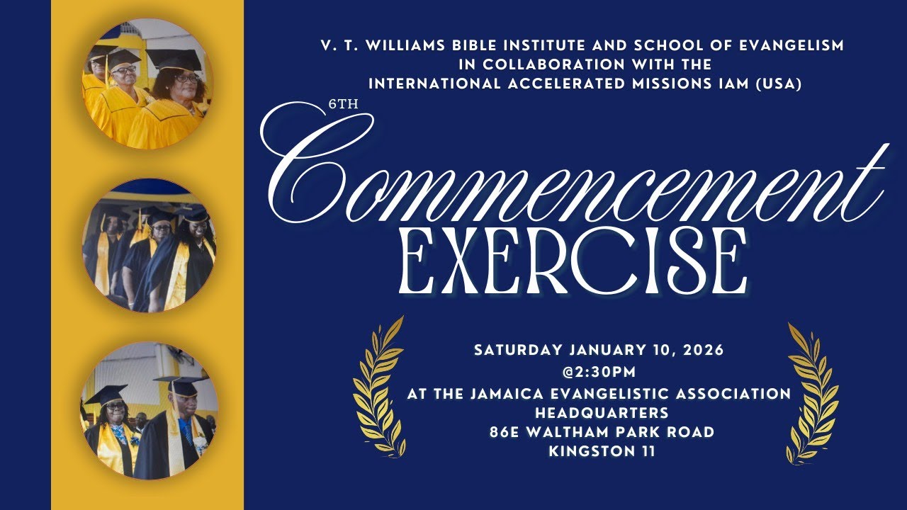 V. T. WILLIAMS BIBLE INSTITUTE AND SCHOOL OF EVANGELISM 6th Commencement Exerscie - Jan | 10 | 2026