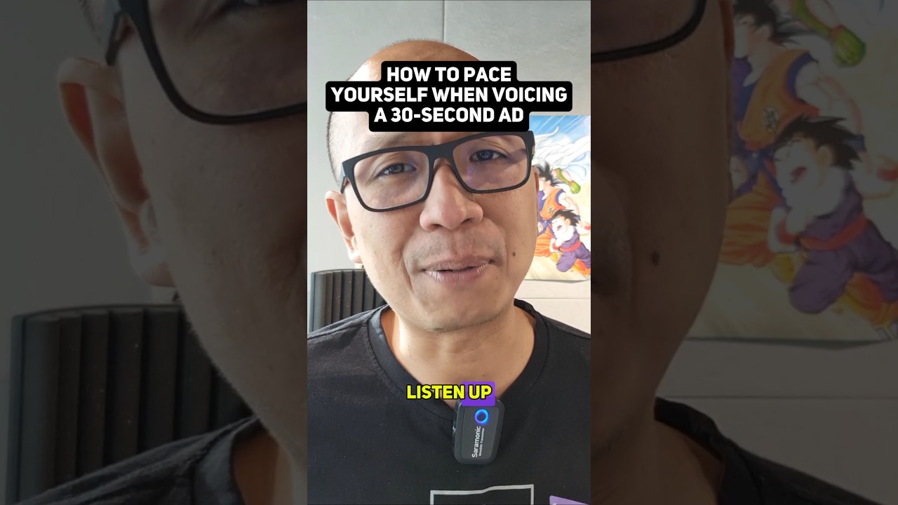 How to Pace Yourself When Voicing for a 30-Second Commercial #voiceover #tips #commercial #recording
