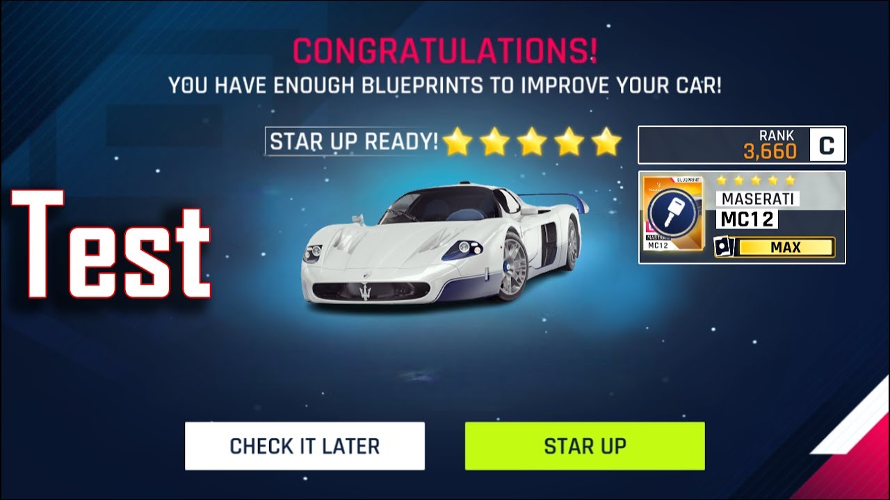 Dominate Multiplayer with 5-Star Golden Maserati MC12 in Asphalt 9: Speed Racing Action!
