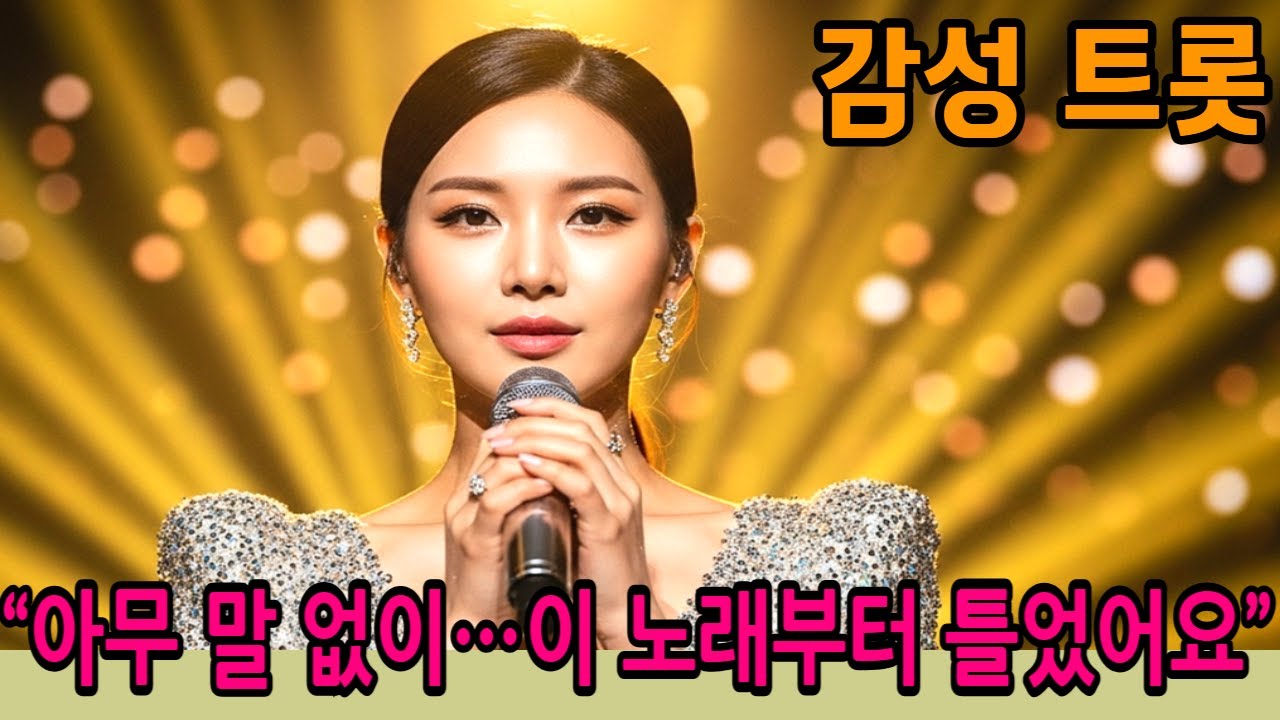 아무 말 없이… 이 노래부터 틀었어요듣는 순간 눈물이 흐르는 감성 트롯