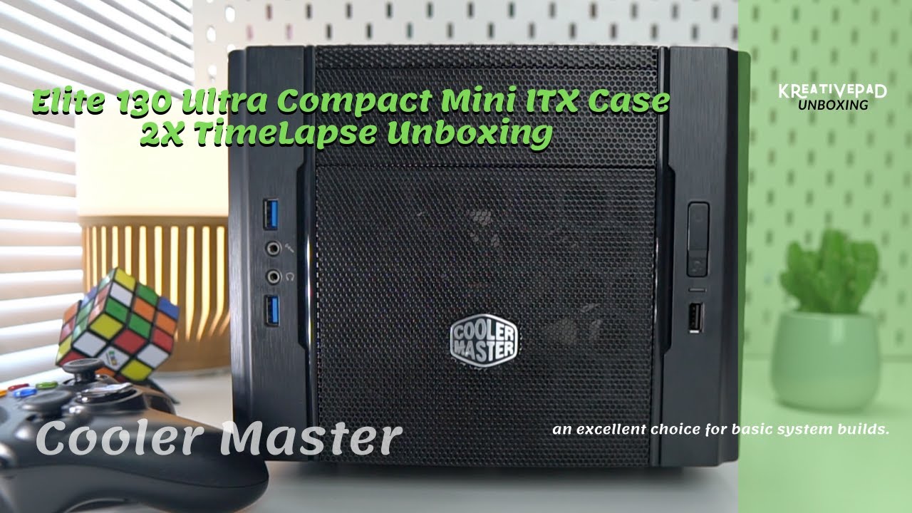 Cooler Master Elite 130 Ultra Compact Mini ITX Case Unboxing