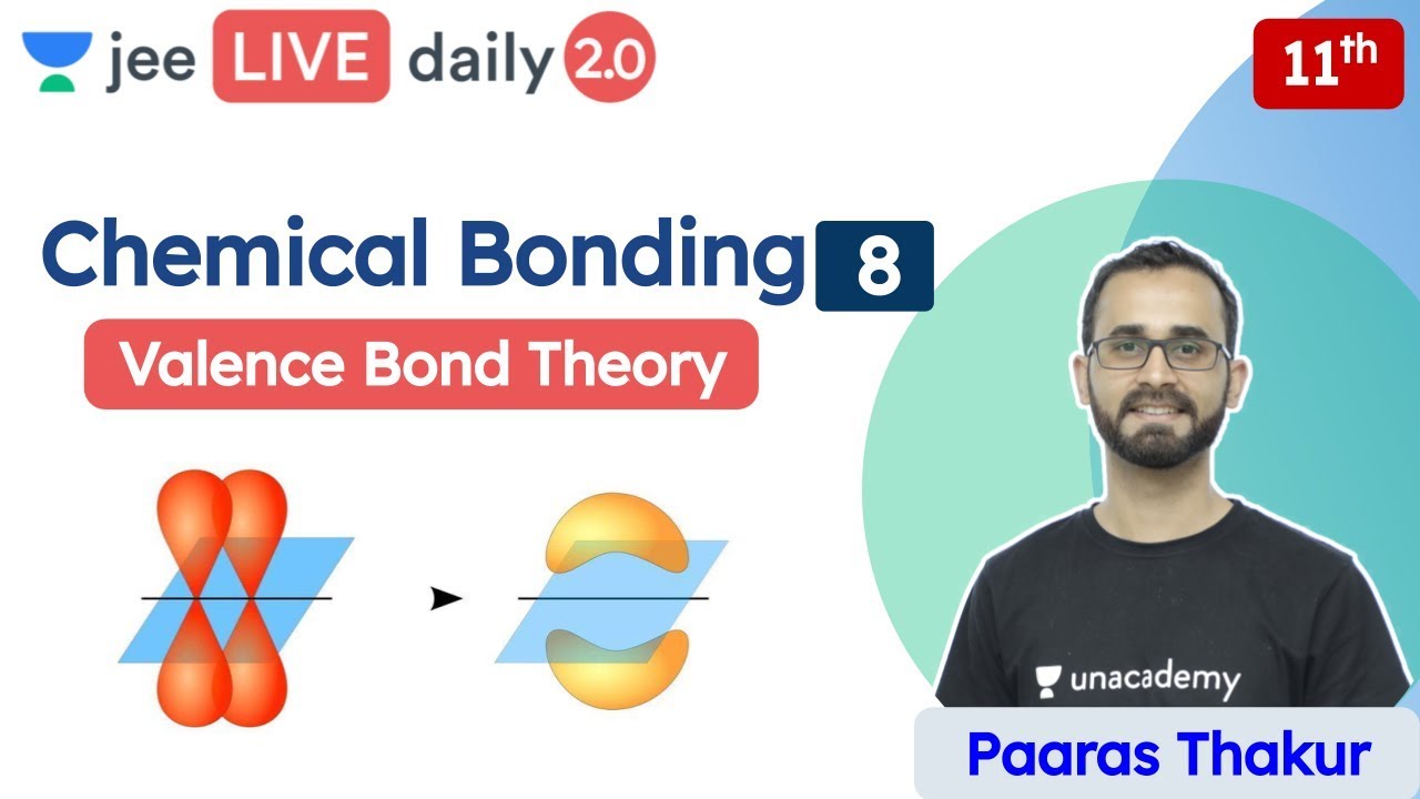 JEE: Chemical Bonding L8 | Valence Bond Theory | Unacademy JEE | JEE Chemistry | Paaras Sir