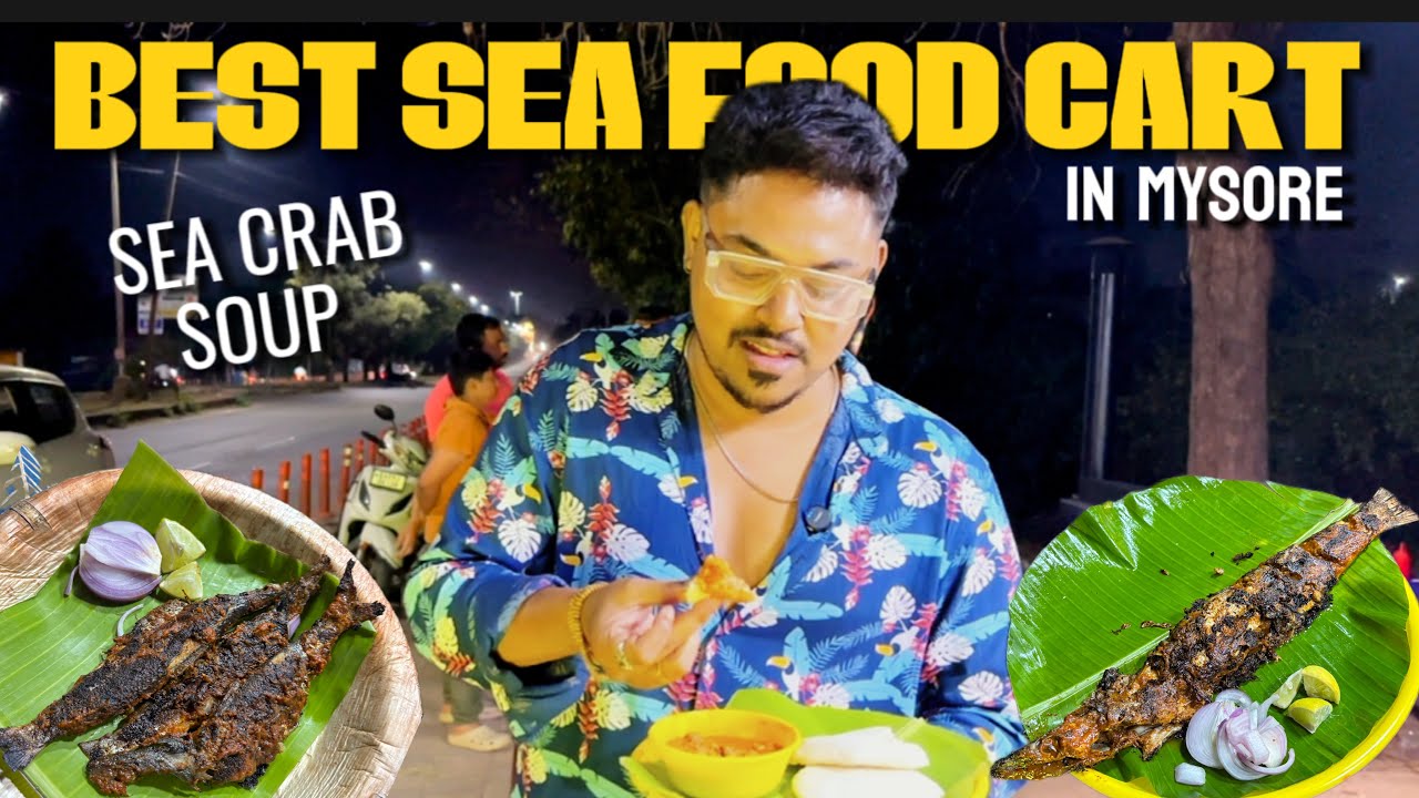 Best sea food in Mysore street | Street food | #streetfood #mysorefood #food #foodie 