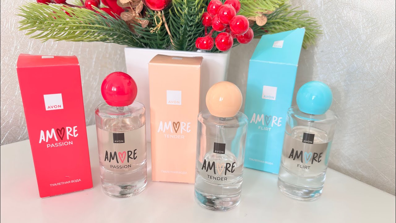Туалетная вода AVON: Amore Tender, Flirt, Passion. ❤️