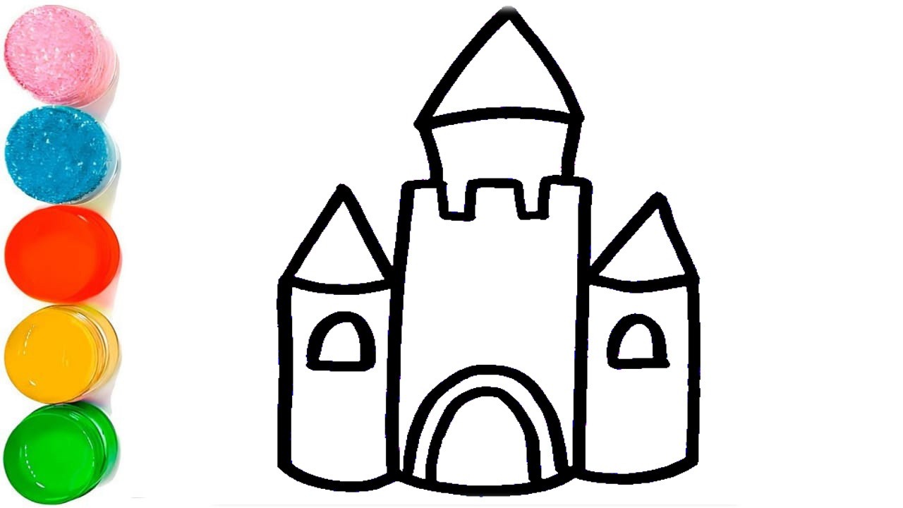 How To Draw A Castle Step By Step 🏰 Castle Drawing Easy