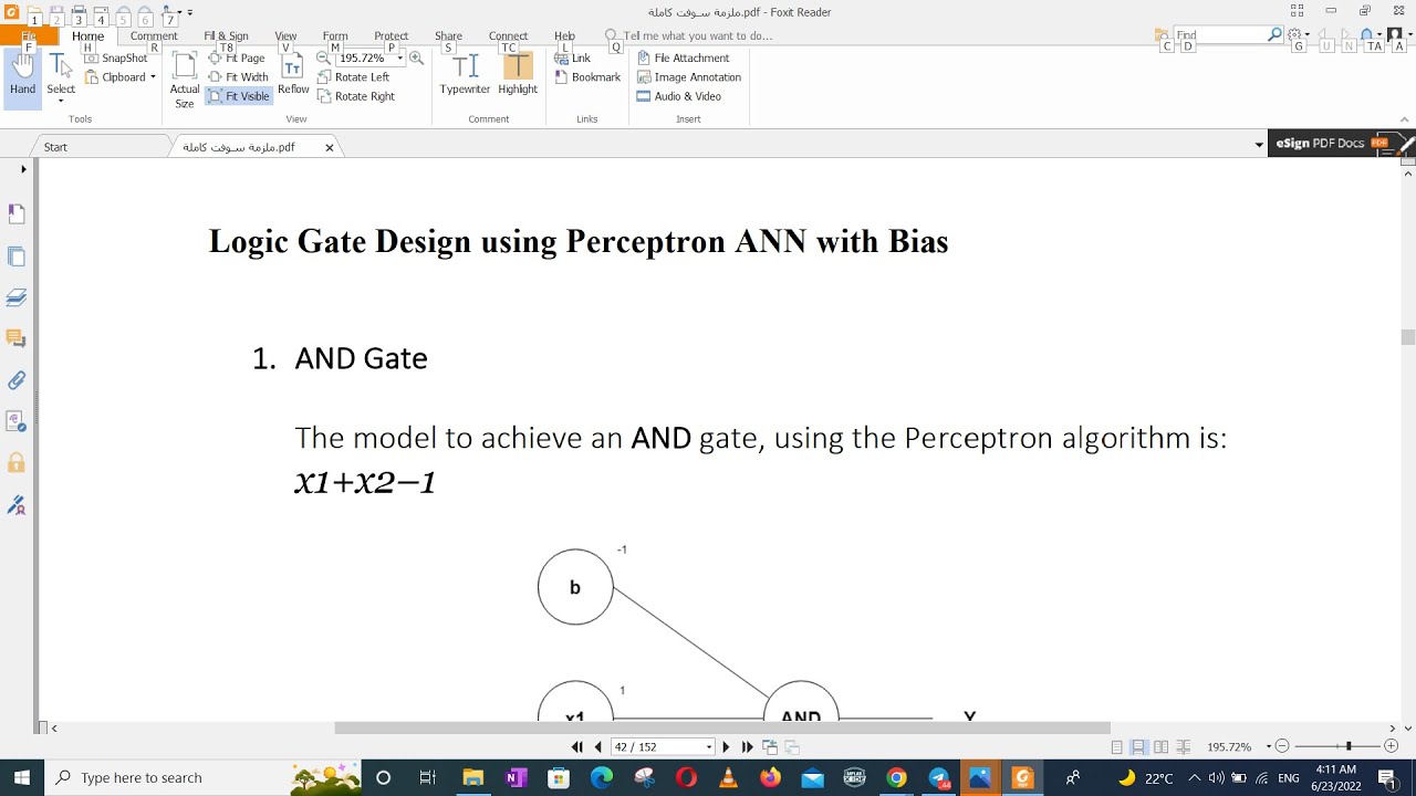 Soft Computing 2 :- Logic Gate Design using Perceptron ANN with Bias