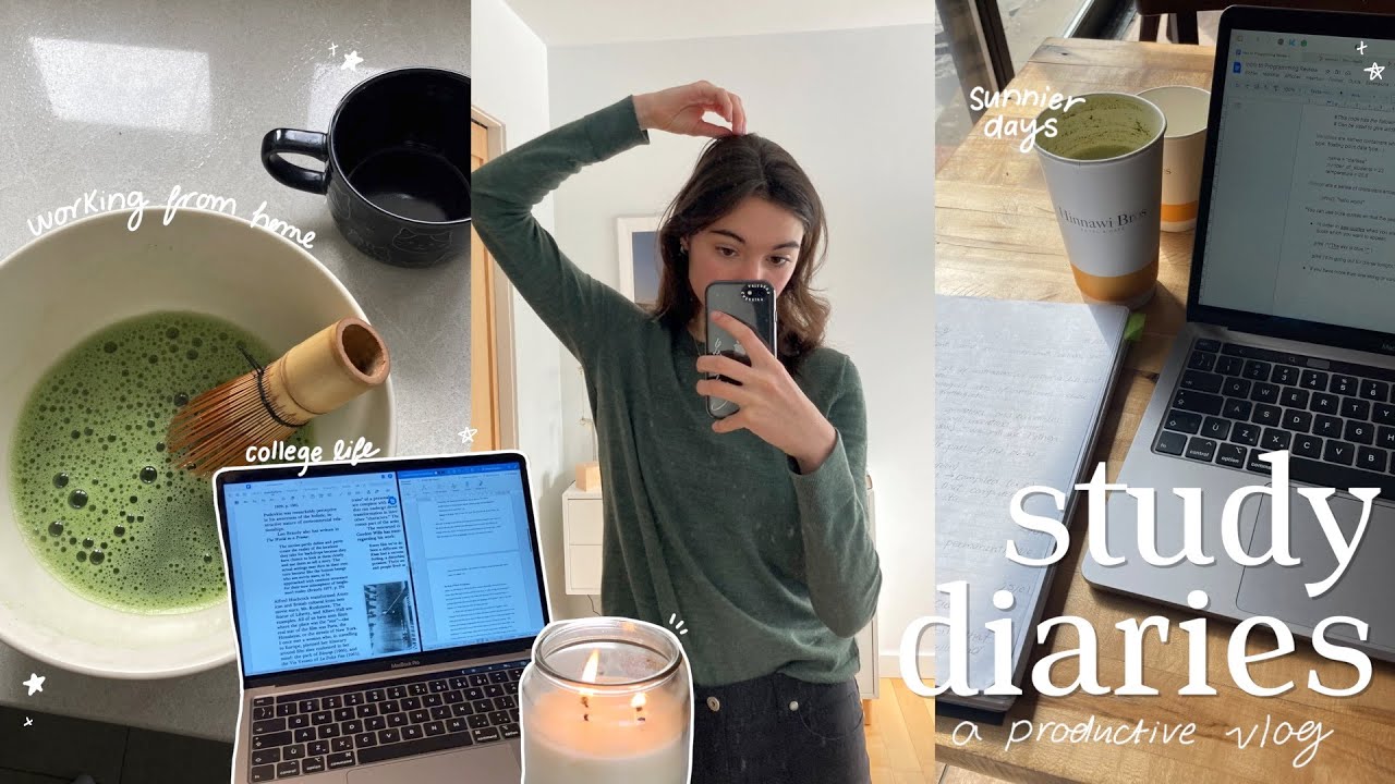 study diaries | college life, warmer weather & working from home