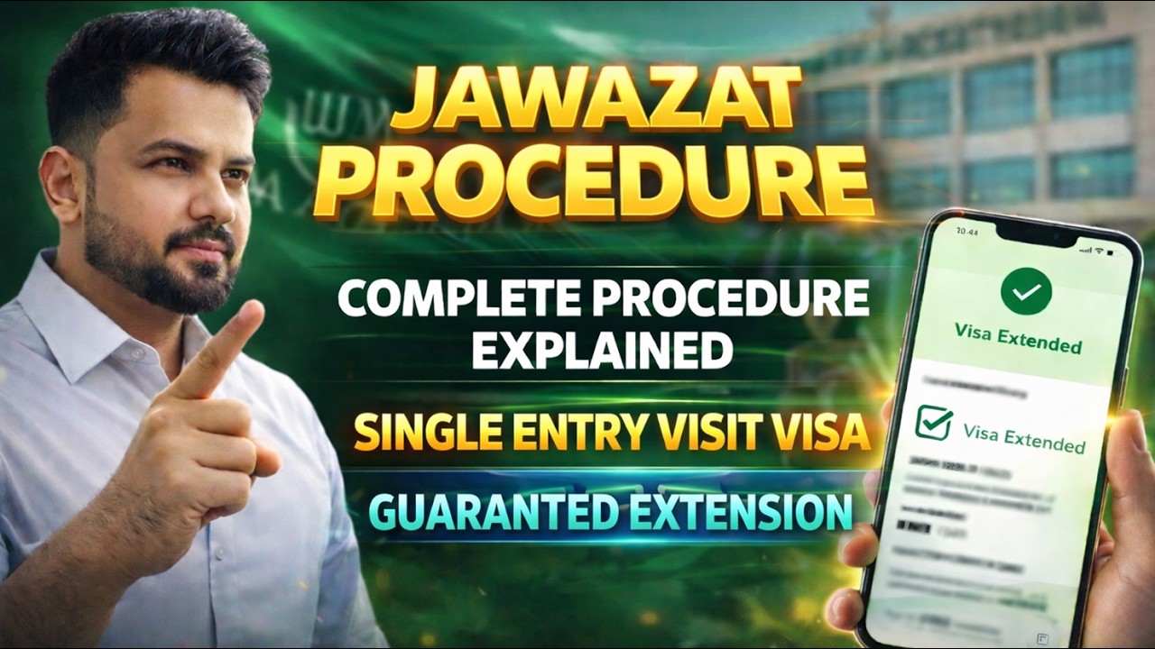 🚨 High Alert Update | Jawazat Procedure for Single Entry Visit Visa Extension (Latest)