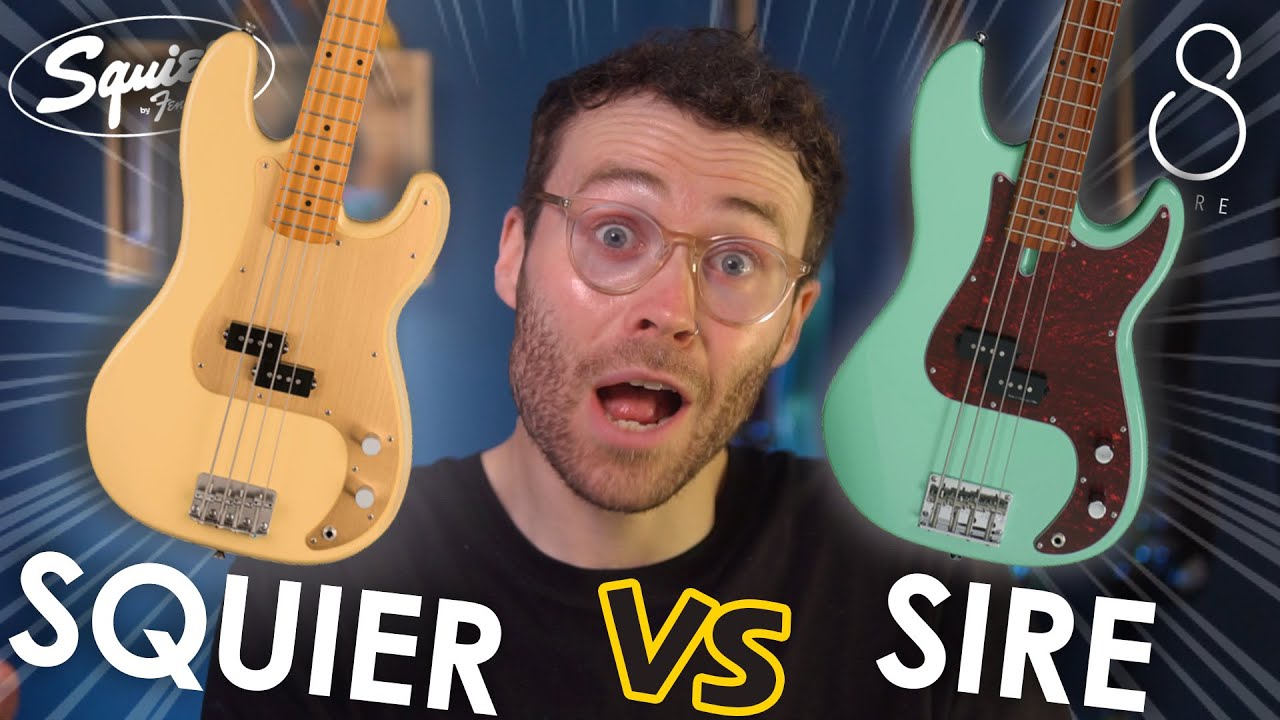 Какая из них лучше? | Sire P5 против Squier 40th Anniversary Precision Bass [Обзор и сравнение]