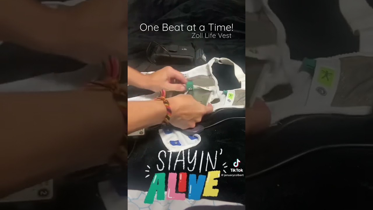 Stayin Alive One Beat at a Time Zoll Life Vest #january #meandmine #zolllifevest #stayinalive