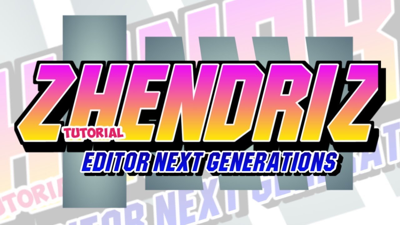 Cara Edit Seperti Logo Boruto (PixelLab)