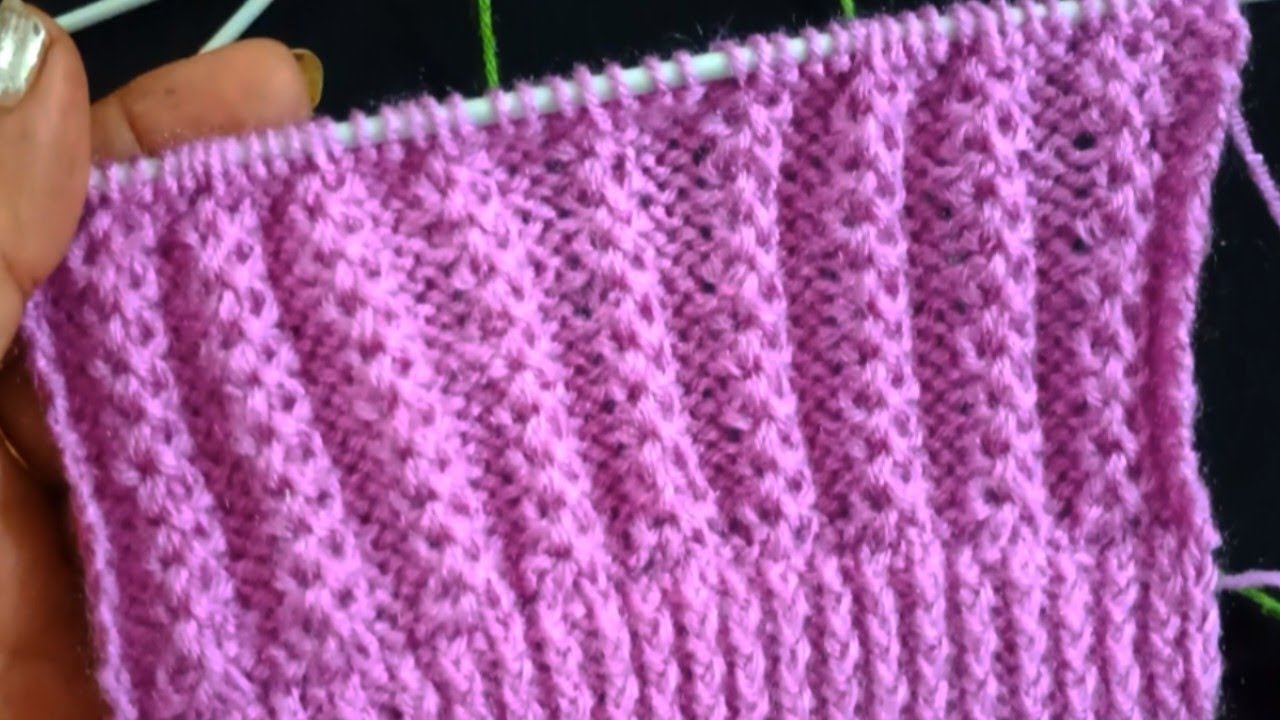 Easy two  row  knitting pattern for cardigan jacket & sweater #crochet