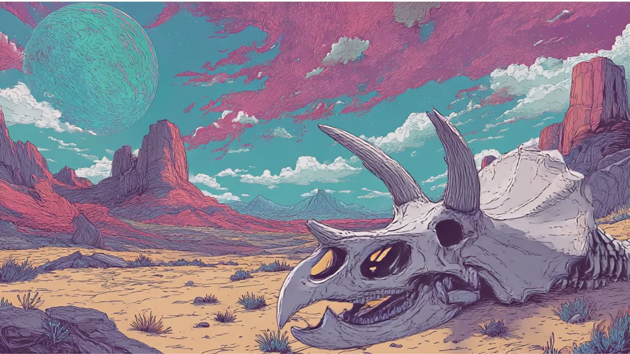 Where the Triceratops Slept — Lethargic Psychedelic Desert Rock (1 Hour)