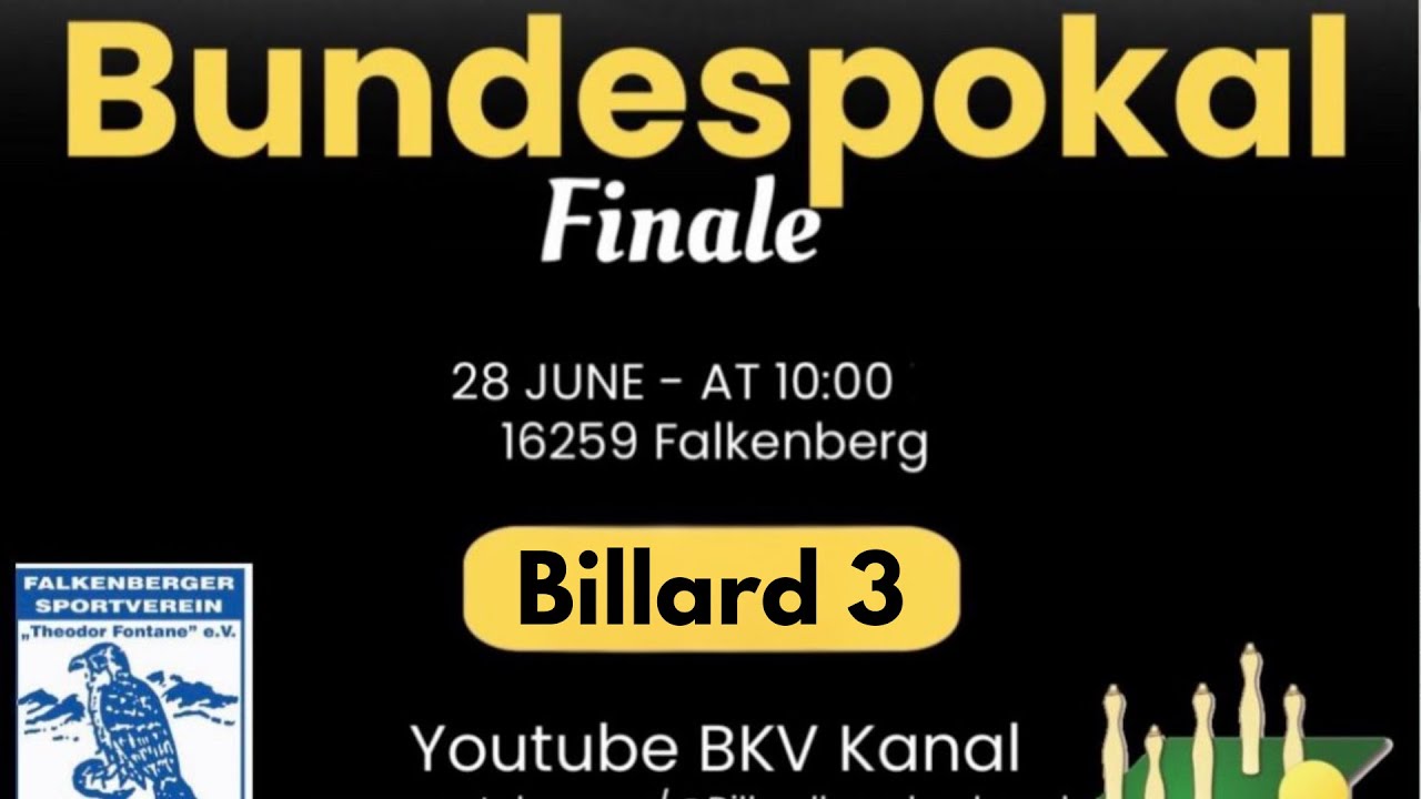 Bundespokalfinale in Falkenberg 2025 Billard 3
