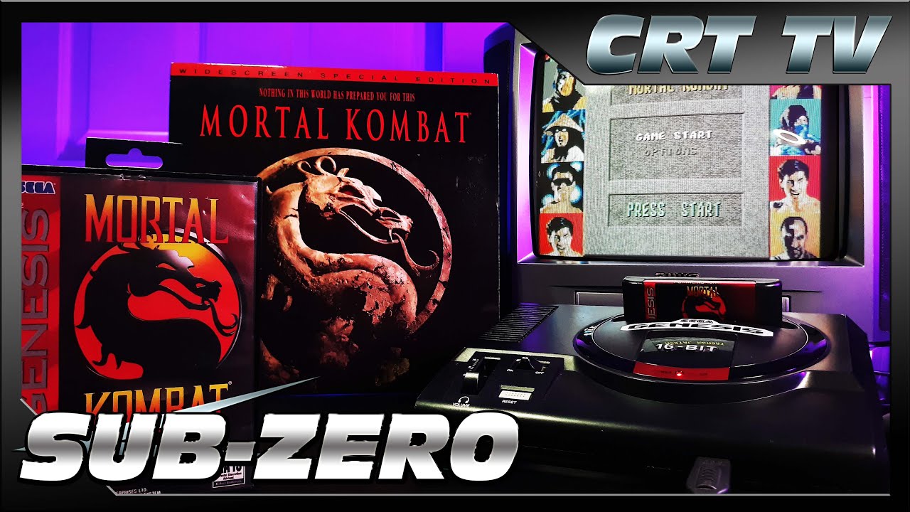 Mortal Kombat Sub-Zero Playthrough - On Sega Genesis and CRT TV - Mortal Kombat 30th Anniversary