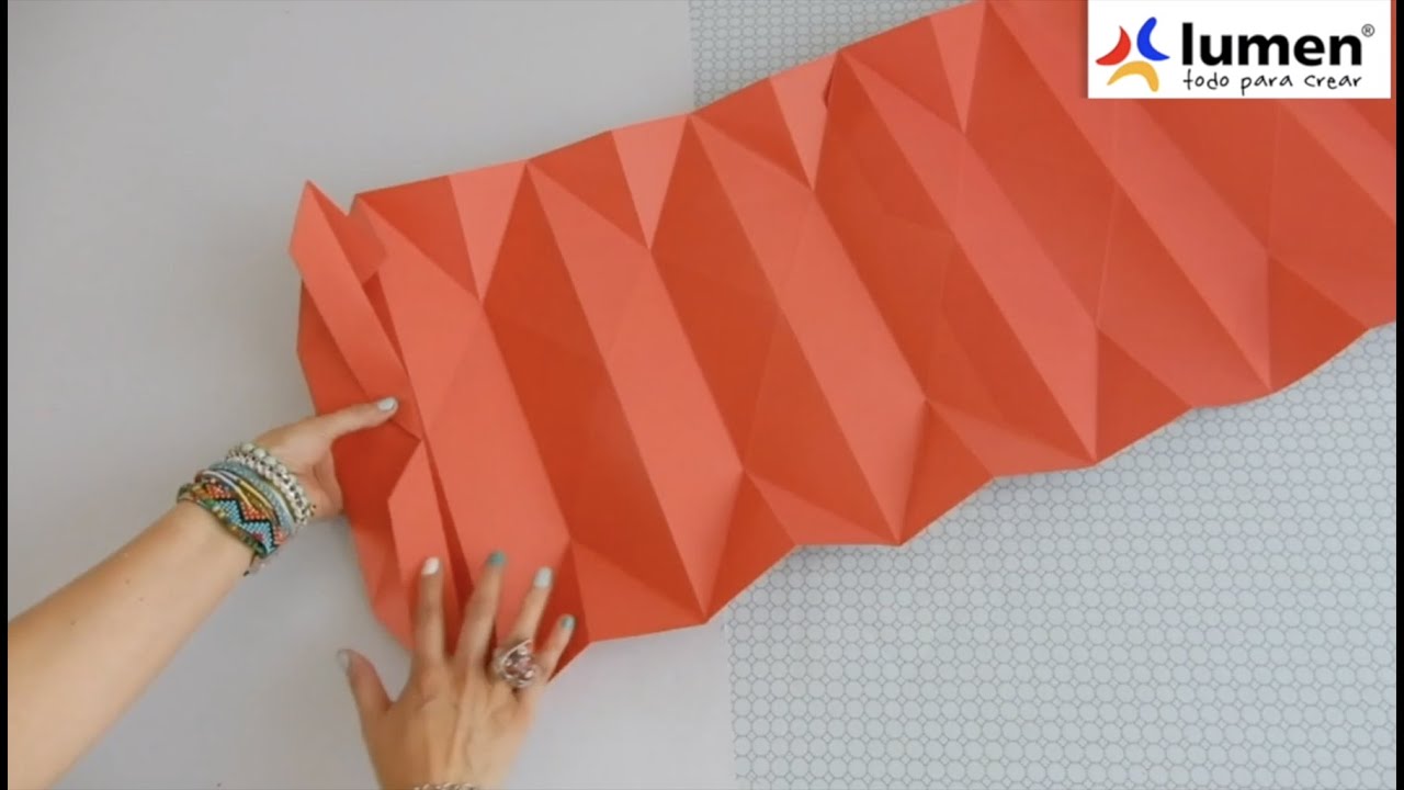 🏵 💡 Cómo hacer una lámpara muy decorativa con Cartulinas, estilo Origami Chuladas Creativas