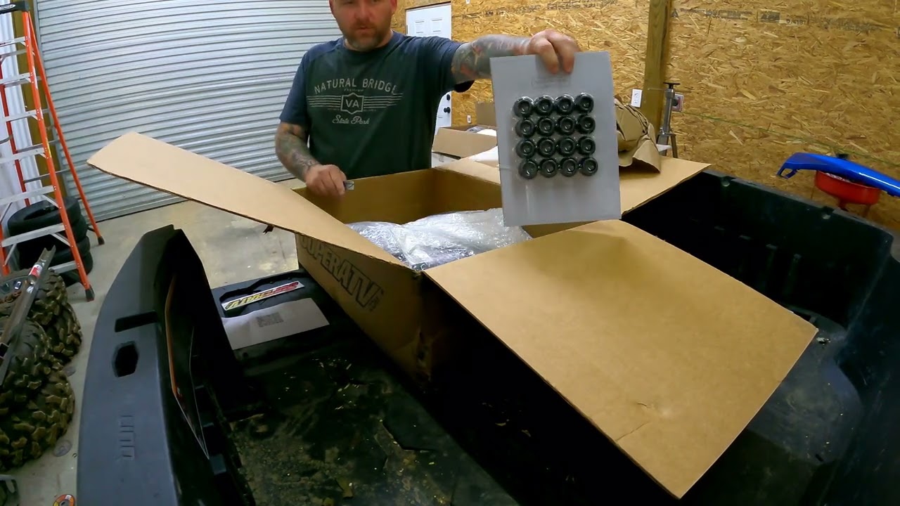 unboxing super atv forward a-arms