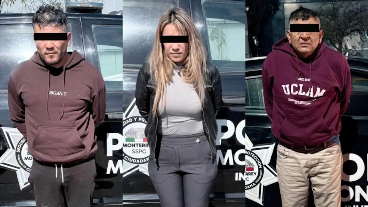 Detienen en Monterrey a Dos Hombres y una Mujer por Robo de Cajas Fuertes en Saltillo, Coahuila