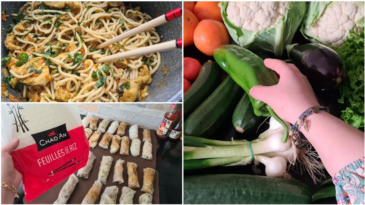 منين كنشري الخضار والفواكه الطرية في فرنسا 🤩 بثمن مناسب🤑🤔 اكلات آسيوية لذيذة وسهلة 🍜👘