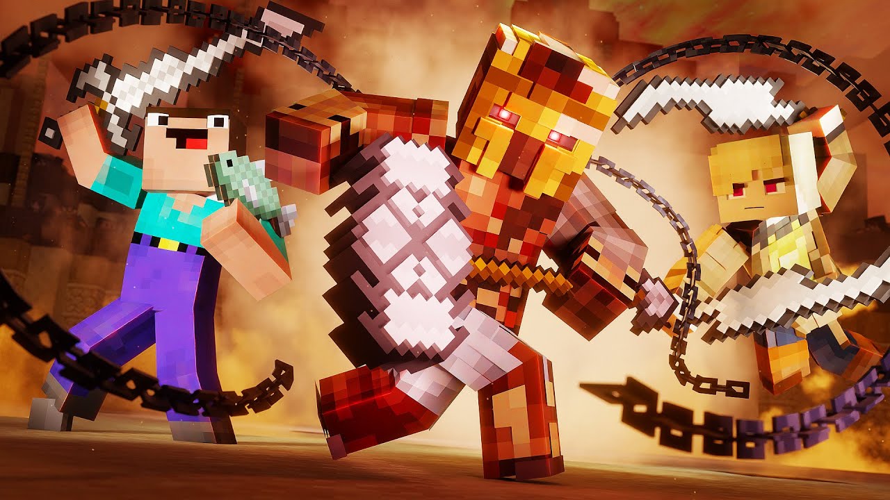 Desert Arena: SURVIVAL (Minecraft Fight Animation)