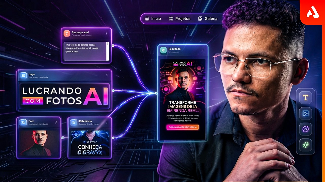 A MAIS PODEROSA FERRAMENTA PRA CRIAÇÃO DE ARTES 100% COM IA