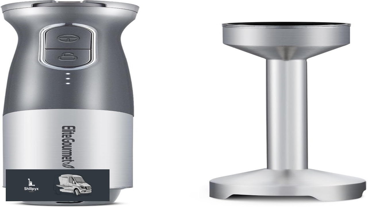 Elite Gourmet EHB1300 Cordless Rechargeable Hand Blender Variable Speed Blending