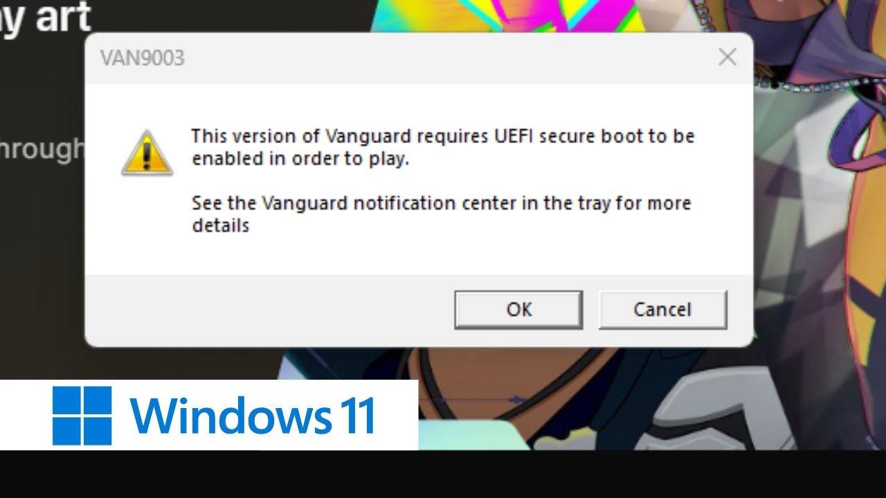 VAN9003 Valorant Windows 11 Error Fixed (UEFI) 2025