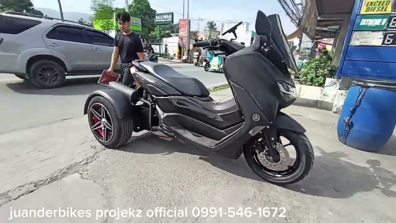 Yamaha nmax tri-wheel series conversion set-up by Juanderbikes Projekz