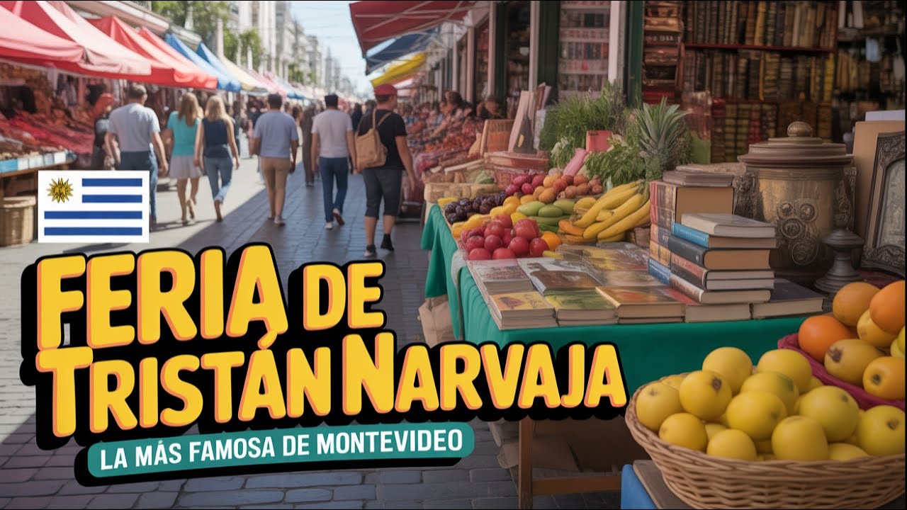 🇺🇾 Feria de Tristán Narvaja | Walking Tour 4K | Montevideo
