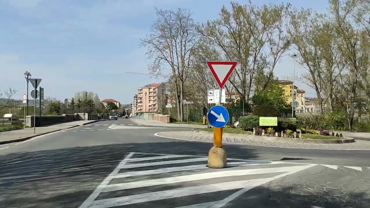 Driving - Italy: Zona Bagni - Acqui Terme - Zeme. Beautiful Italy roads. POV Drive Europe