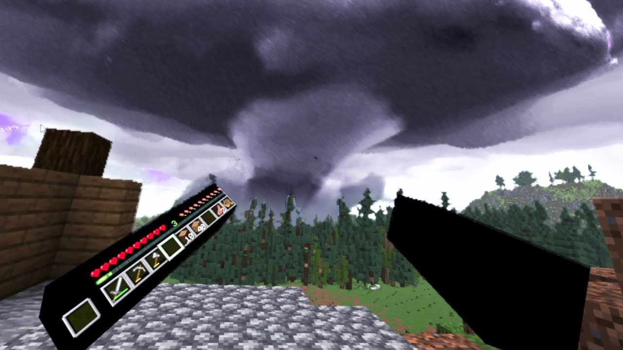 This is Minecraft's DEADLIEST Tornado in VR..