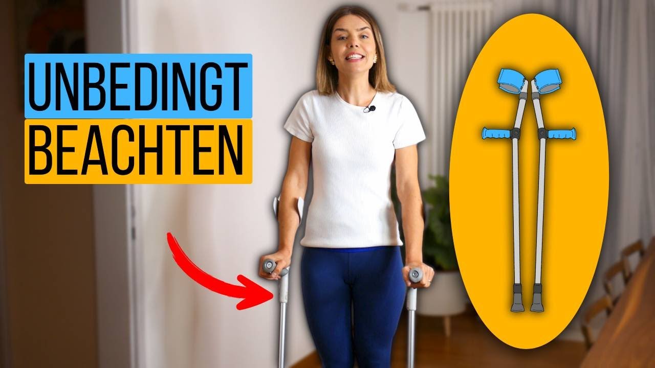 Wie man mit Krücken (Gehhilfen) RICHTIG geht (auch Treppen)