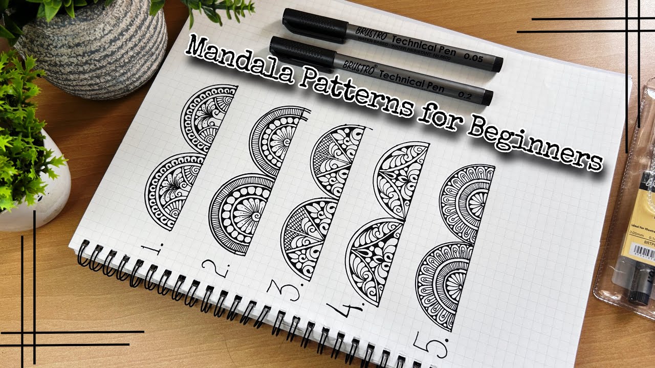 Mandala Patterns for Beginners | Mandala Art | Mandala Design | Doodling | Relaxing Art