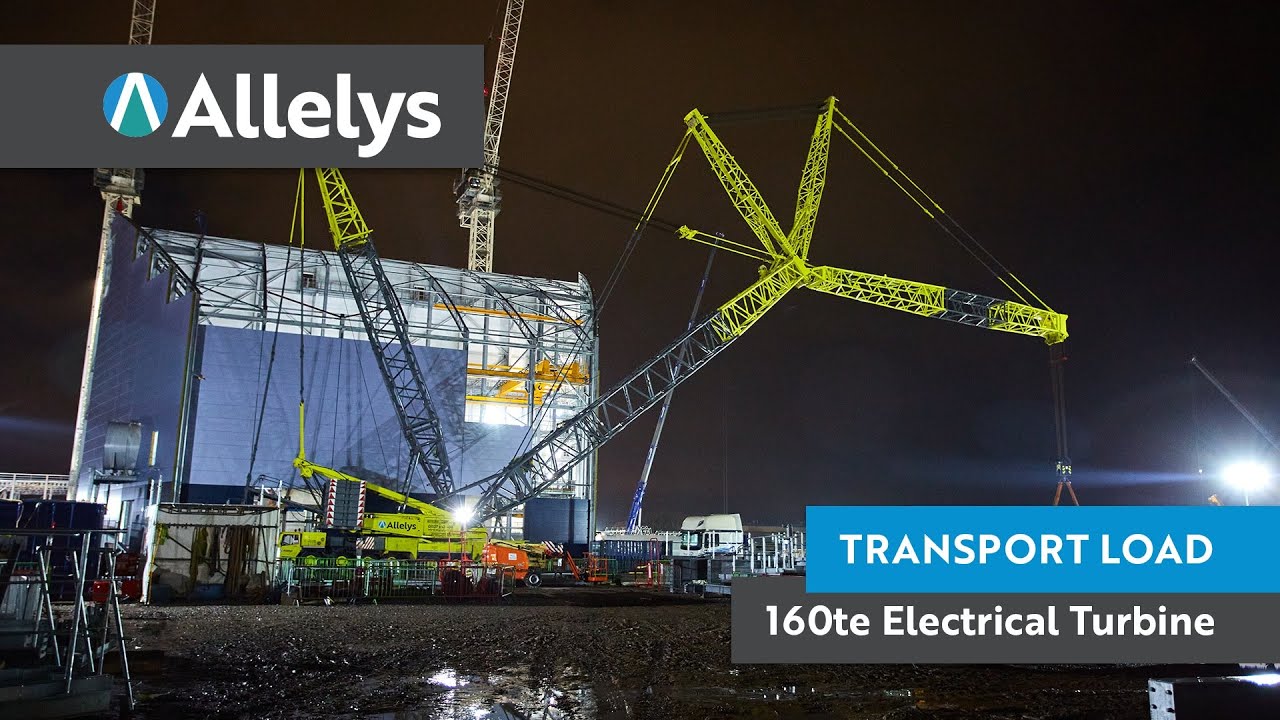 Transport and Lift of a 160te Turbine in Skelton Grange, Leeds