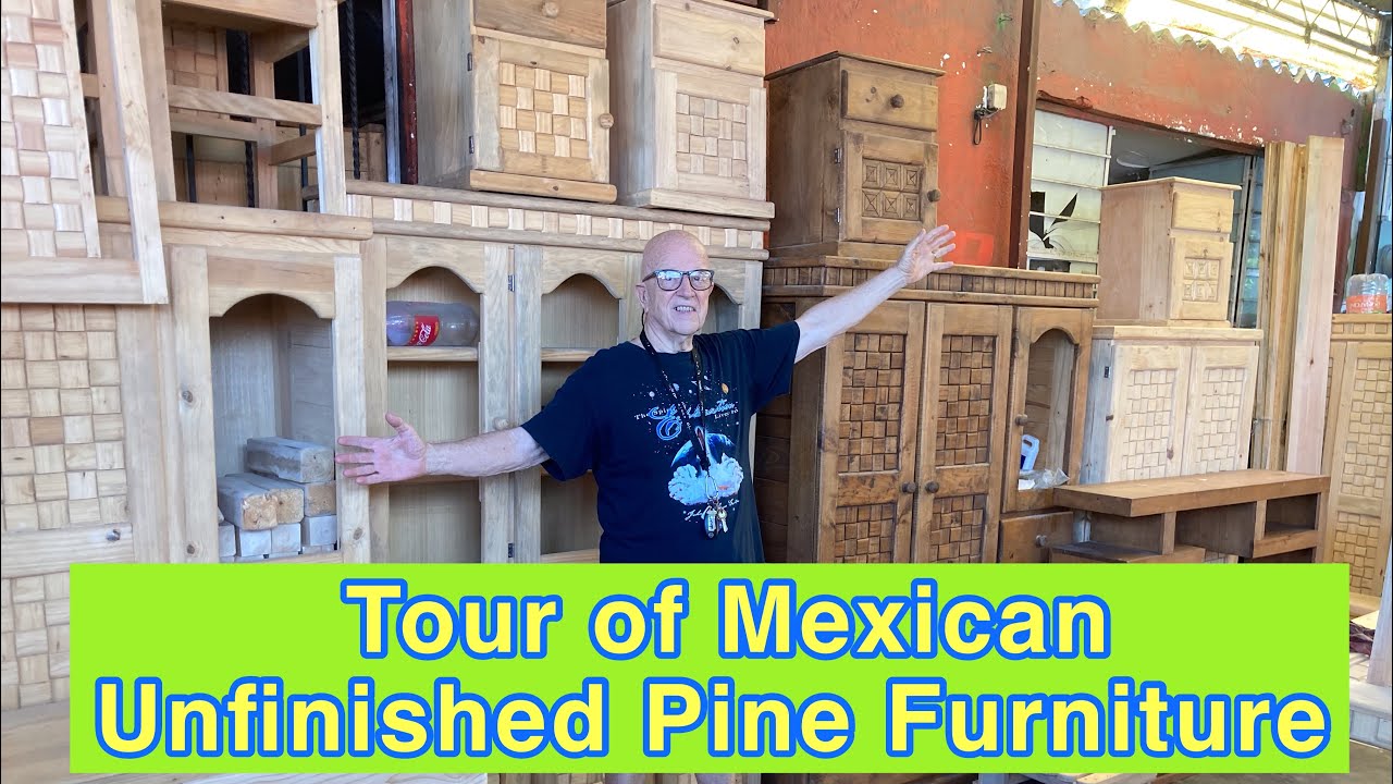 Tour of Mexican Unfinished Pine Furniture Store | Decorating your Mexican Home