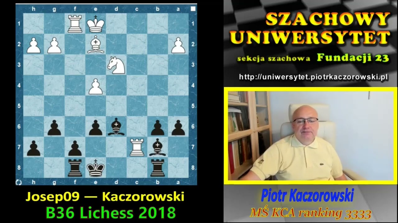 #Szachy  Piotr Kazimierz Paweł Kaczorowski wygrywa. RS.7550