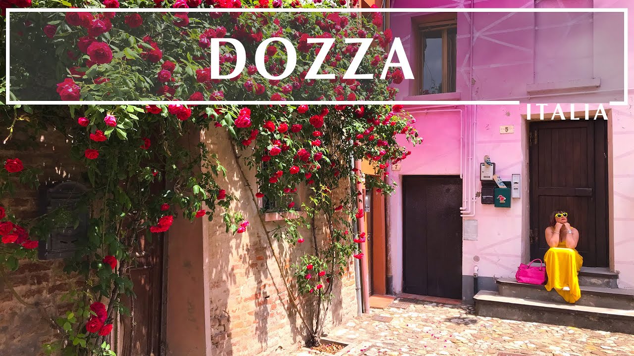 DOZZA, IL BORGO DEI MURALES : street art e il Drago !!!! 4K | ENG Subs |