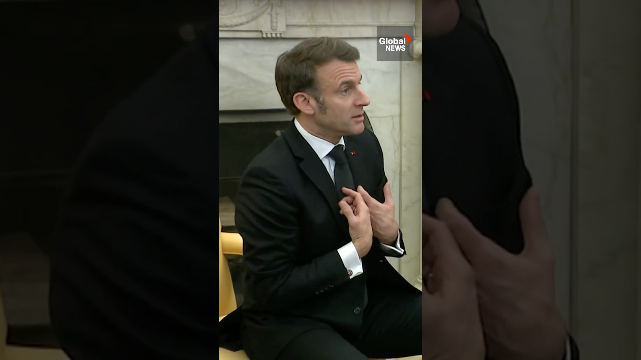 Macron corrects Trump over Ukraine payments: &ldquo;No, to be frank, we paid&rdquo;